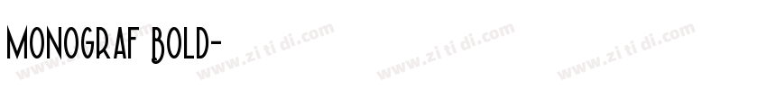 Monograf Bold字体转换